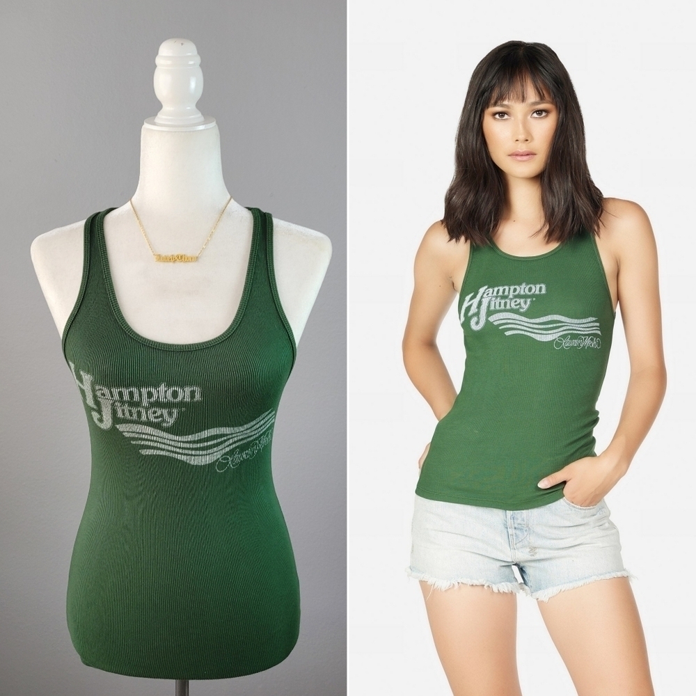 LAUREN MOSHI // ltd ed esmerelda hampton jitney soft ribbed racer back tank top